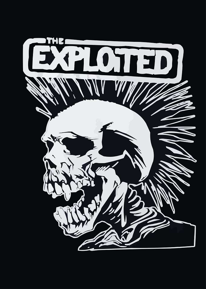 The Exploited Skull Punk Rock