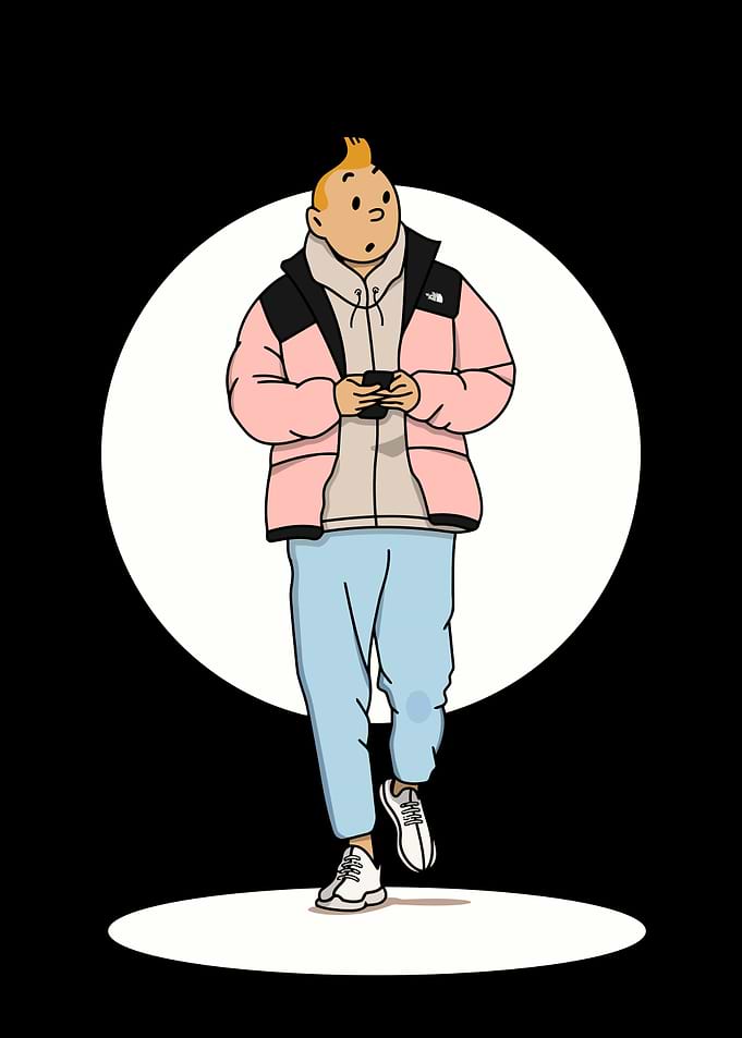 Tintin in modern fashion