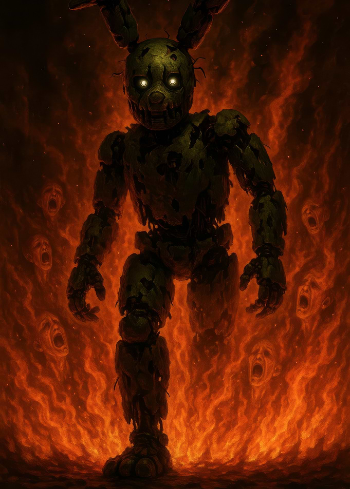 Springtrap in Flames