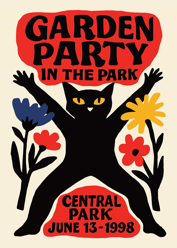 Garden Party in the Park Poster