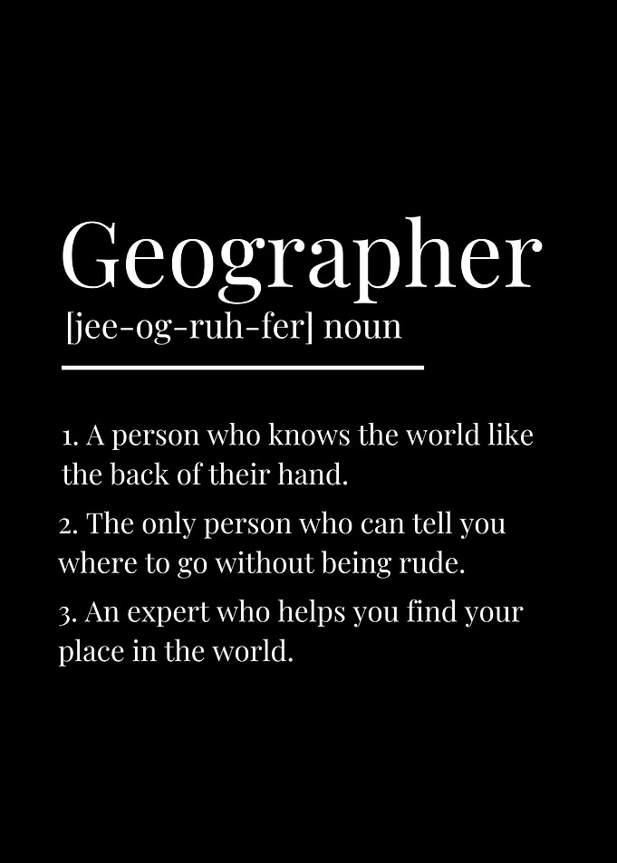 Funny Geographer Definition