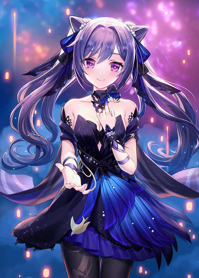 Girl with Purple Hair