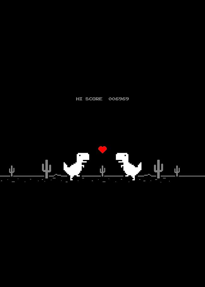 Chrome Dino Love