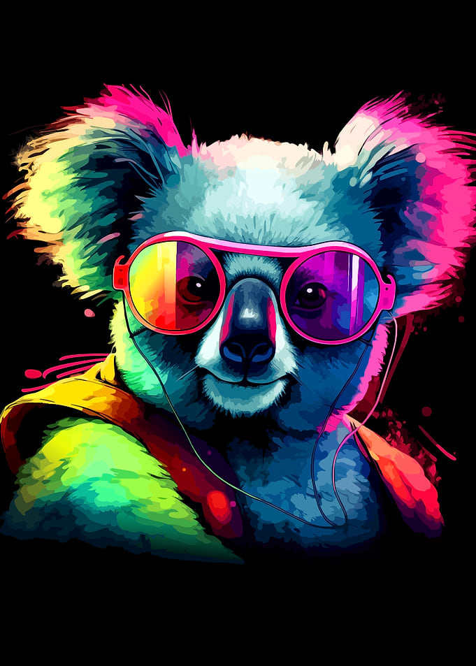 Cool Koala with Sunglasses