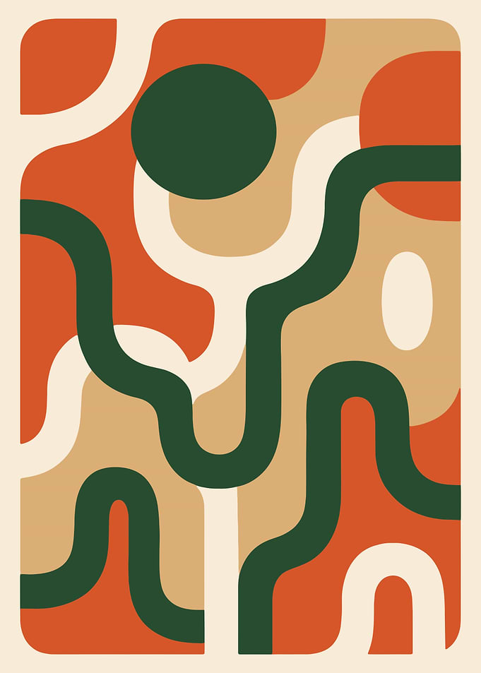 Abstract Geometric Shapes Art