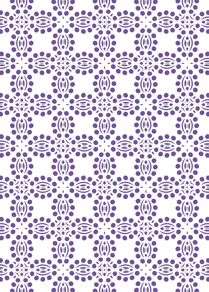 Purple Circular Sacred Geometric Pattern