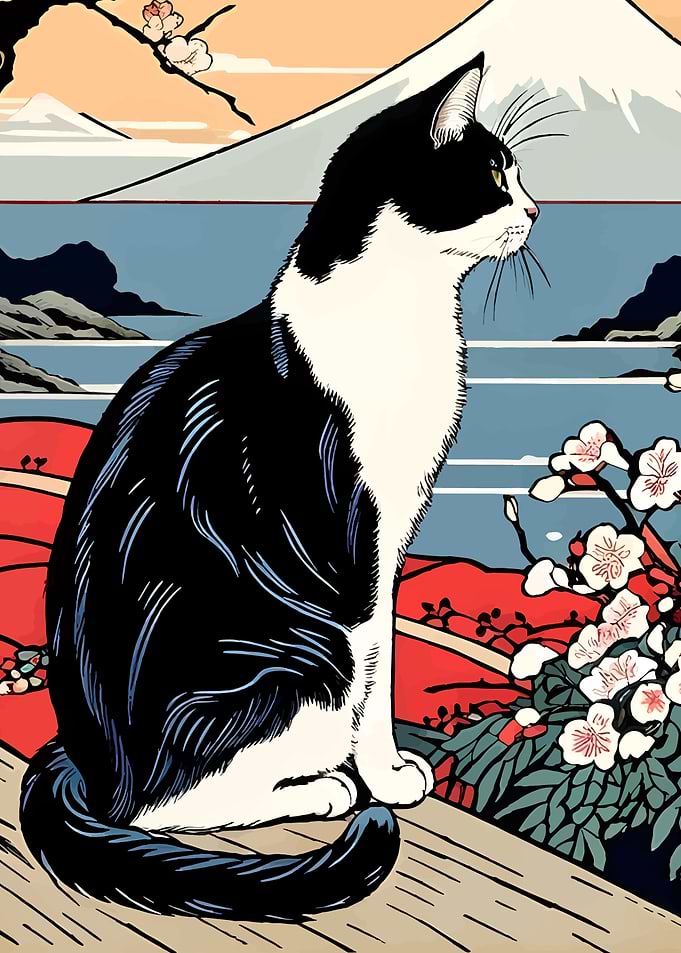 Cat Mount Fuji