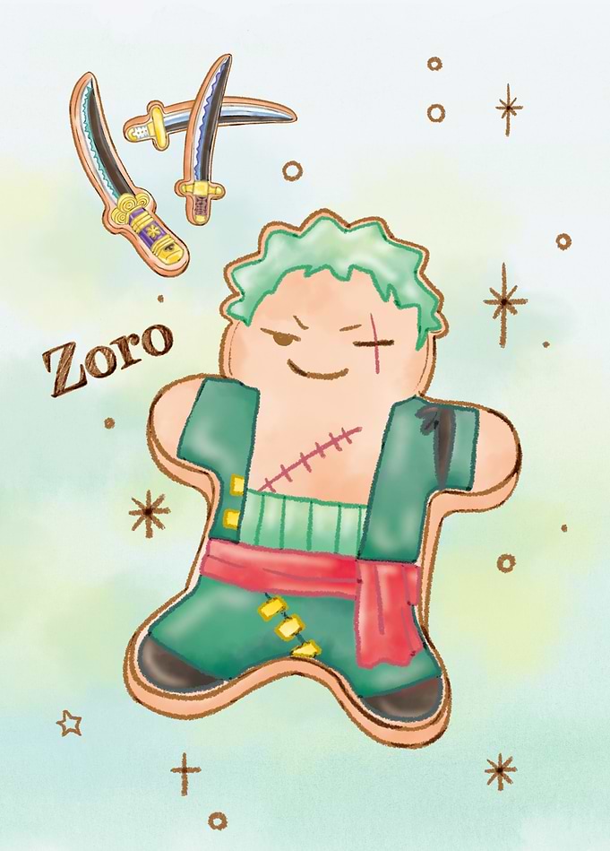 One Piece Sweet Zoro Gingerbread