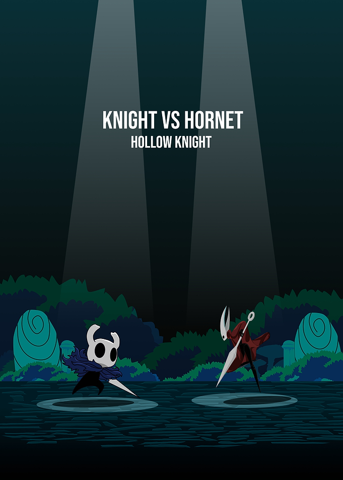 Knight vs Hornet Hollow Knight