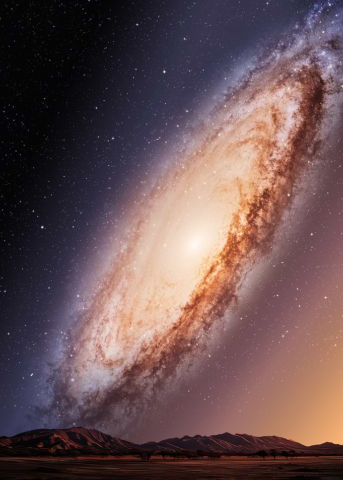 Andromeda Galaxy space wall art – Surreal Landscape