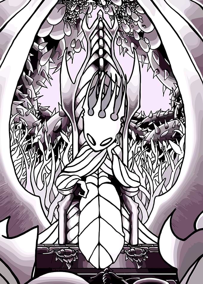 Hollow Knight Pale King Illustration