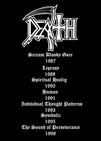 Death band discography poster