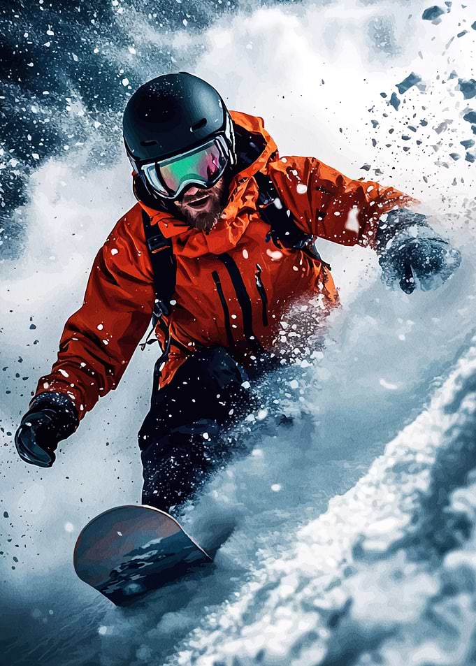 Snowboarder Action