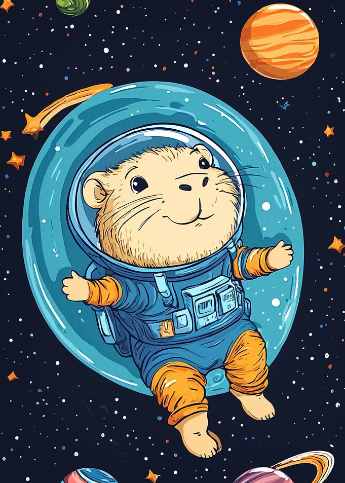 Hamster Astronaut Space