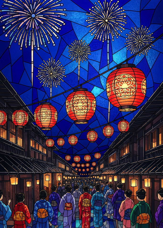 Japanese Festival Fireworks