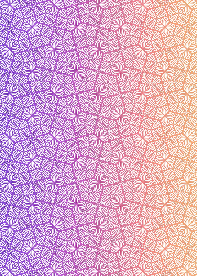 Cosmic Honeycomb Pattern With Gradient Glow