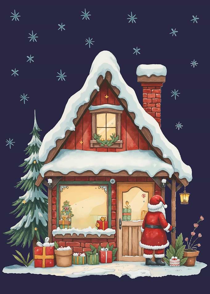 Santa's Snowy Cottage