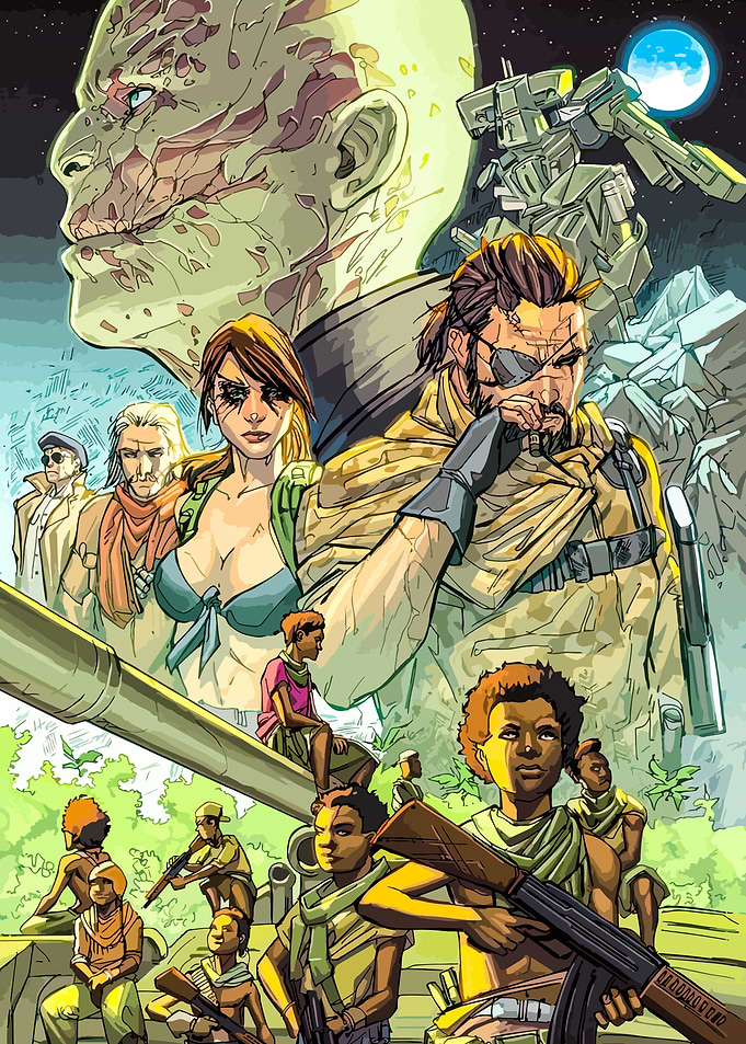 Metal Gear Solid Snake Comic Art