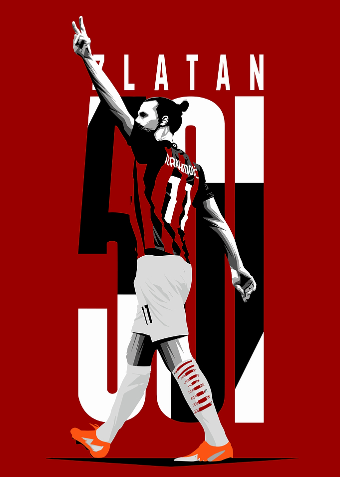 Zlatan Ibrahimovic Illustration