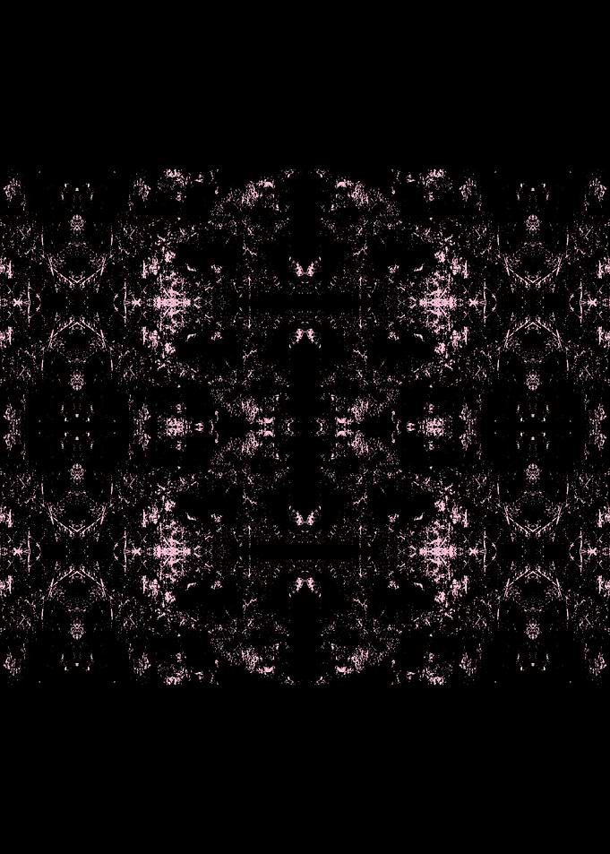 Chaotic Pink Butterfly Kaleidoscope