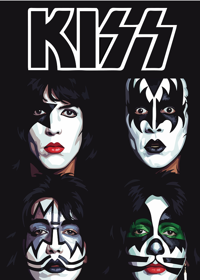KISS Band Members Portrait