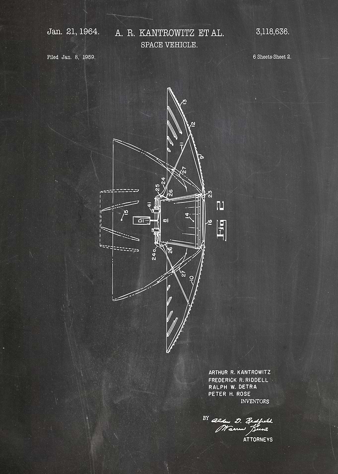 Space Vehicle Patent Blueprint
