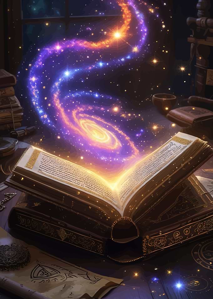 Magical Book Galaxy