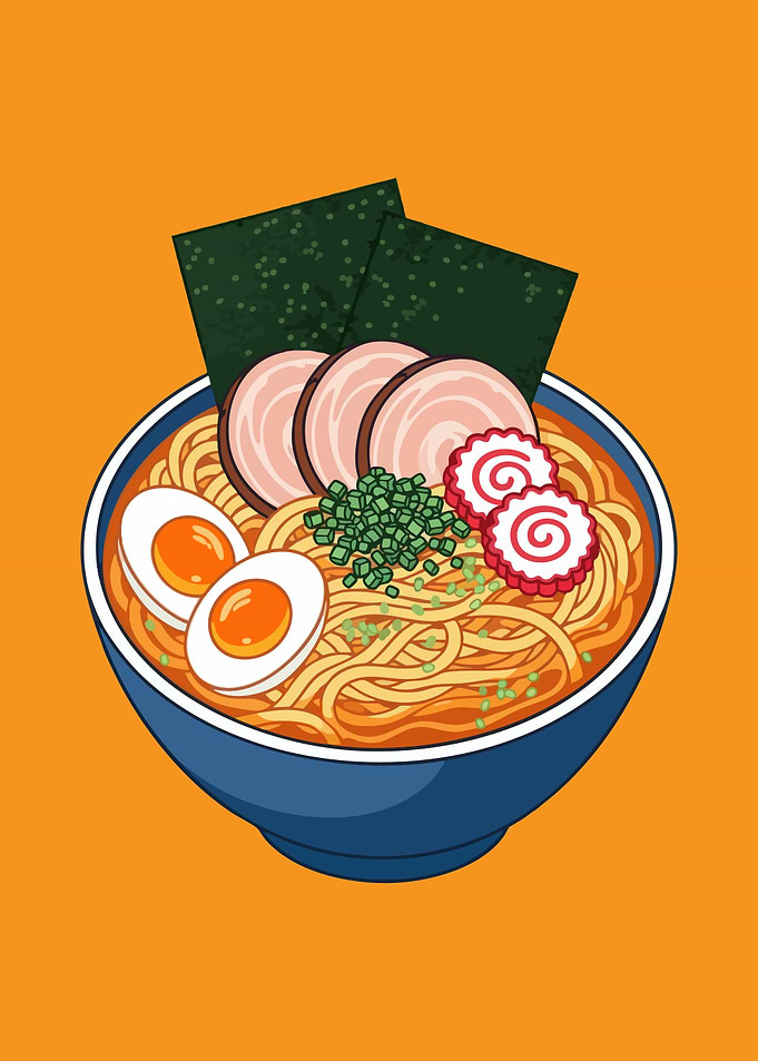 Bowl of Ramen Illustration