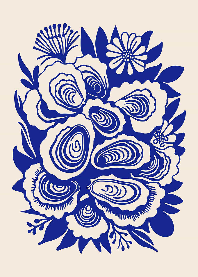 Blue and White Floral Arrangement