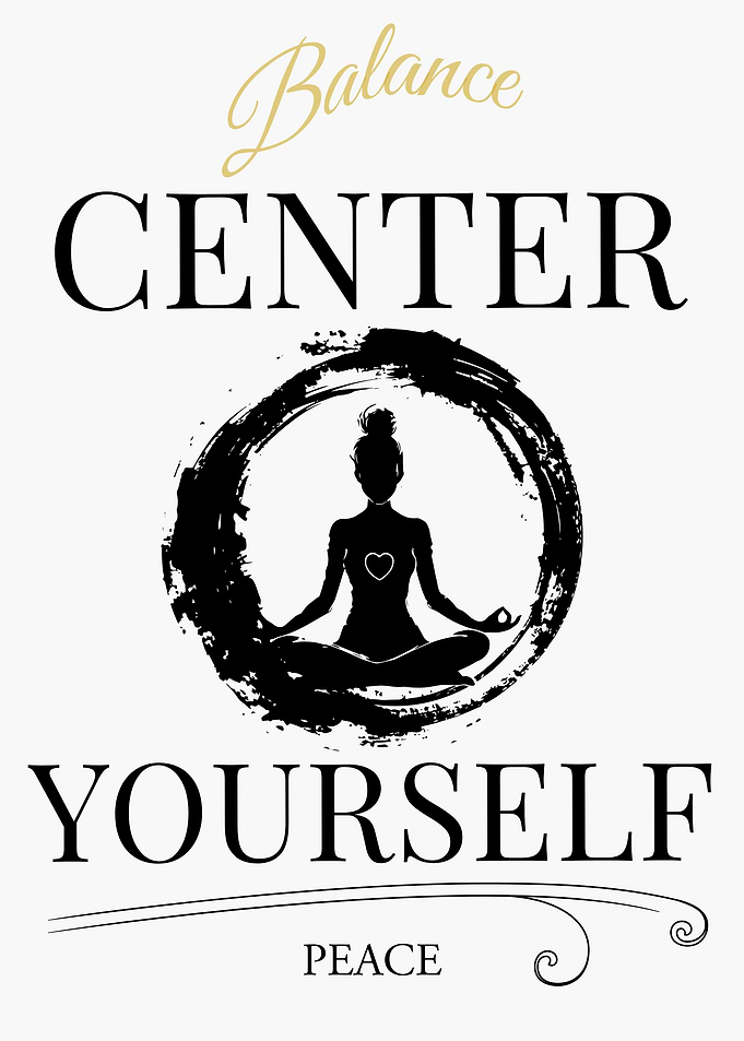 Balance Center Yourself Yoga Art – Light Edition