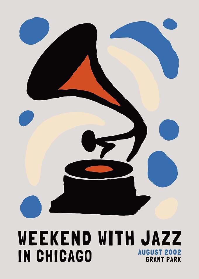 Weekend with Jazz in Chicago Poster