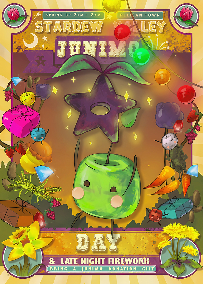 Stardew Valley Junimo Day Poster