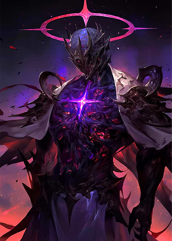 Dark Fantasy Warrior with Glowing Core