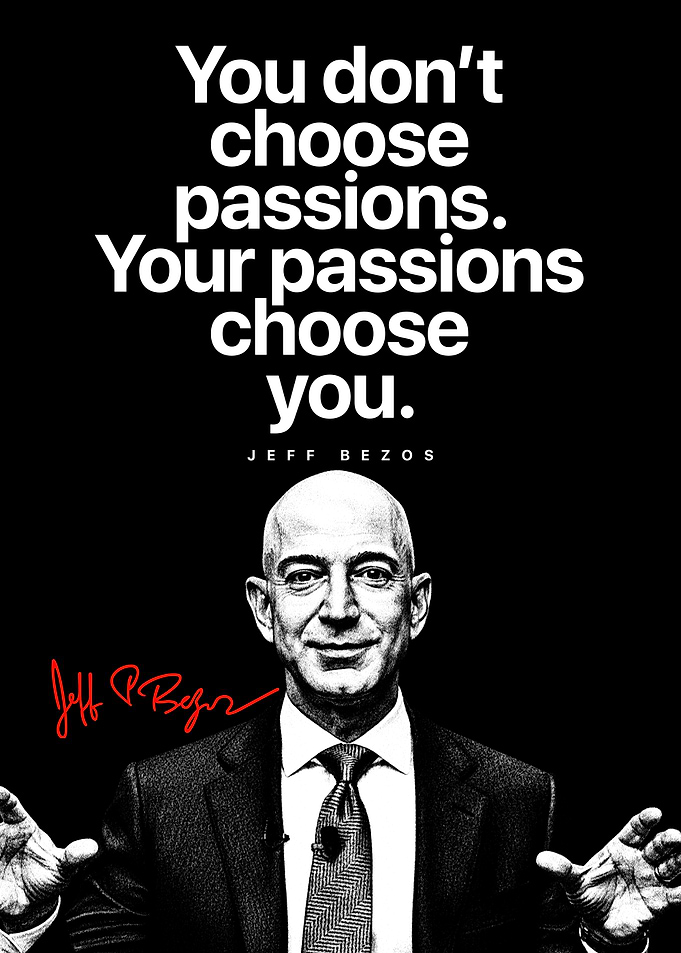 Jeff Bezos Quote Poster – Inspirational Wall Art for Entrepreneurs & Leaders