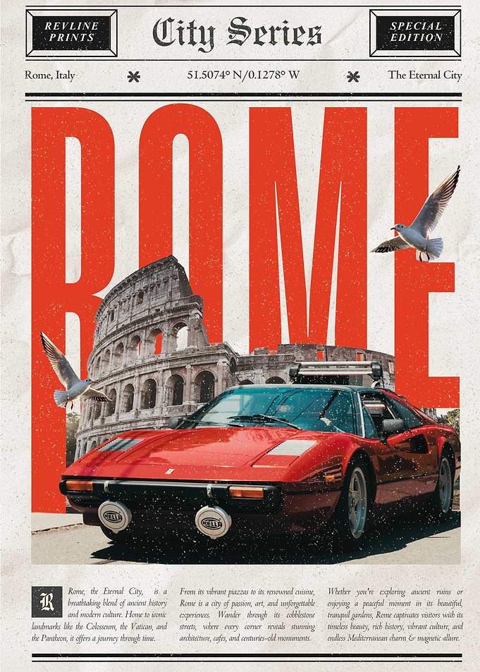 Rome City Series Poster Art