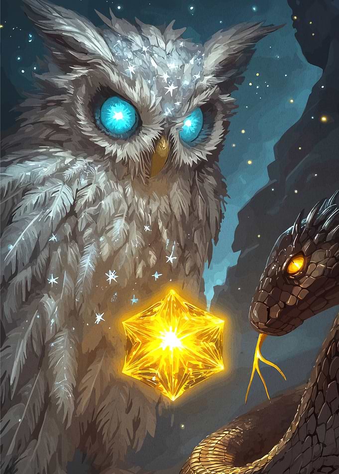 Owl Snake and Starry Magic