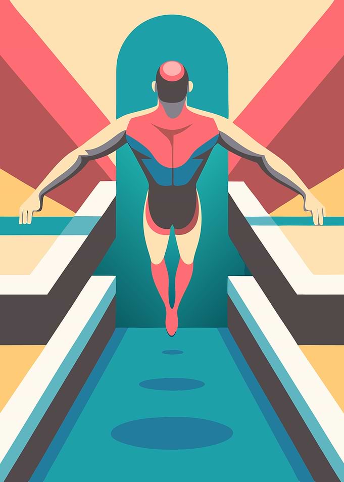 Abstract Figure in Geometric Space