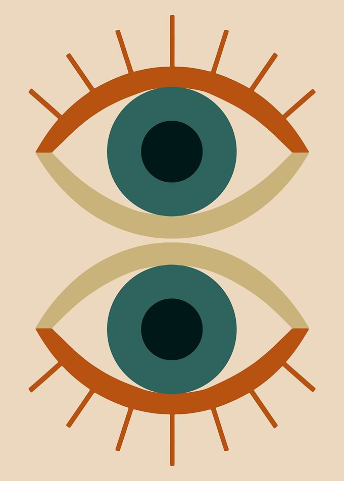 Abstract Eyes Illustration