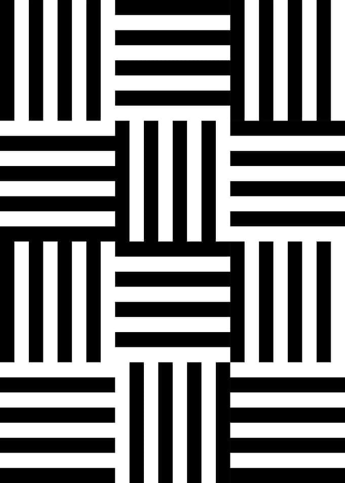 Black and White Striped Pattern