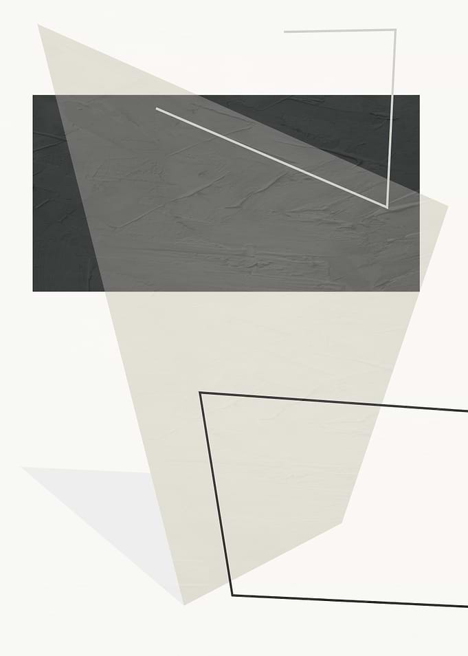 Abstract Geometric Shapes in Neutral Tones