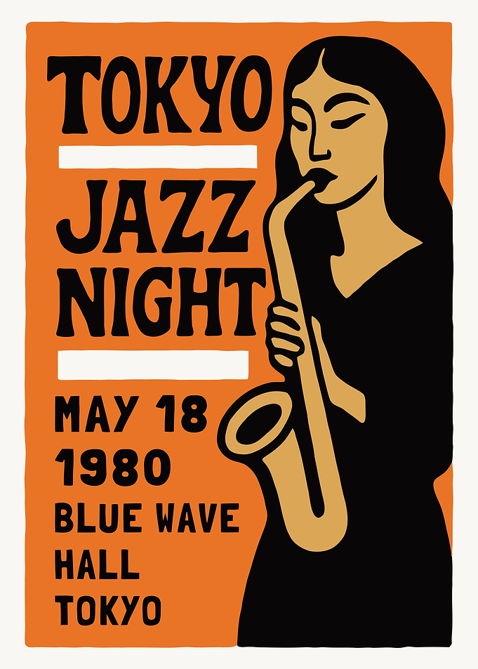 Tokyo Jazz Night Poster