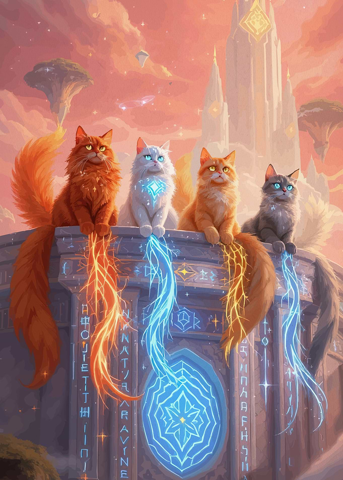 Magical Cats Ancient Structure