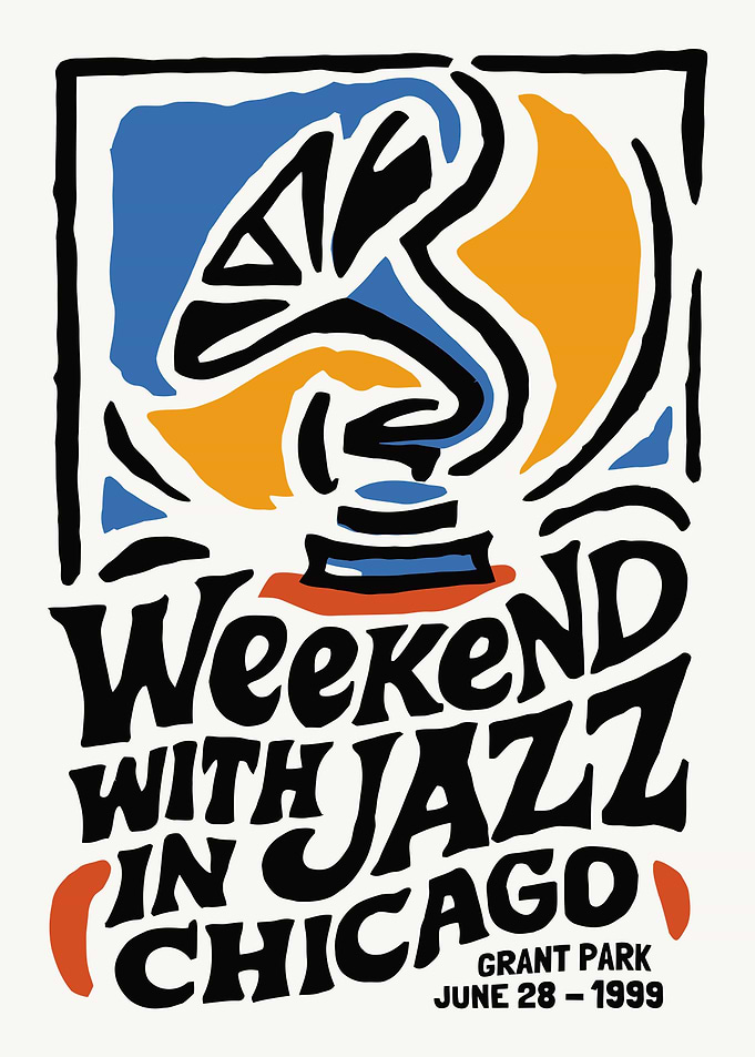 Weekend with Jazz in Chicago Poster