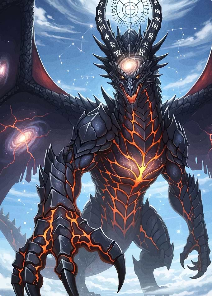 Cosmic Dragon Runes Galaxy
