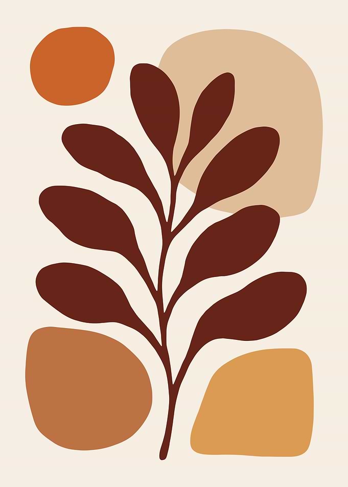 Abstract Botanical Art Print