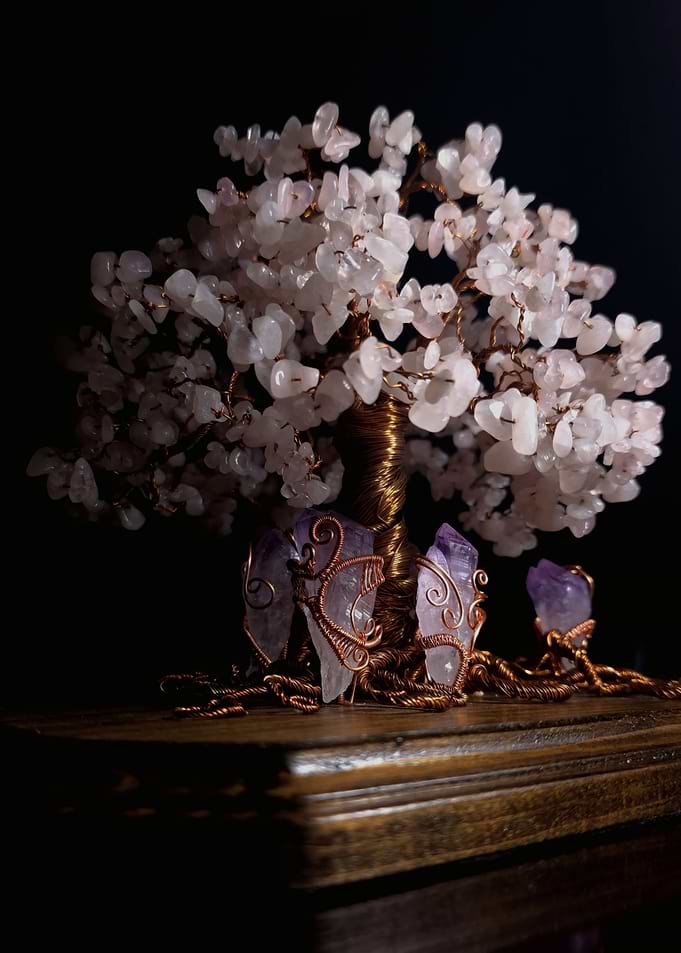 Rose Quartz Tree Sculpture