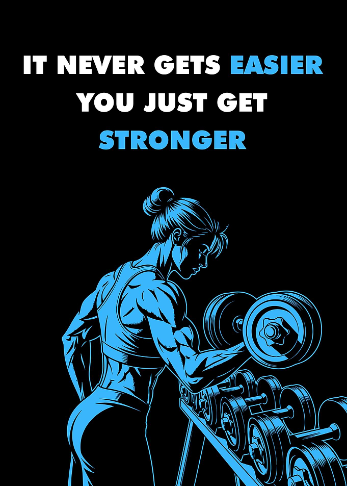 Fitness Motivation: Stronger Woman Lifting Weights