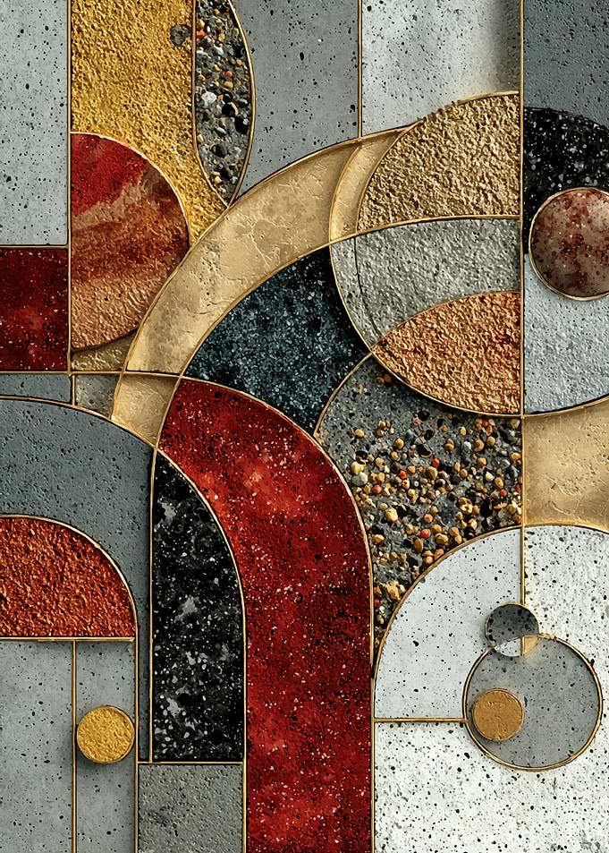 Gilded Terrazzo Arches