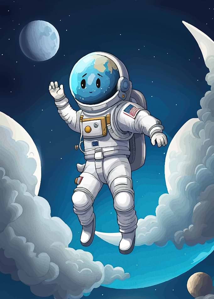 Astronaut Earth Head