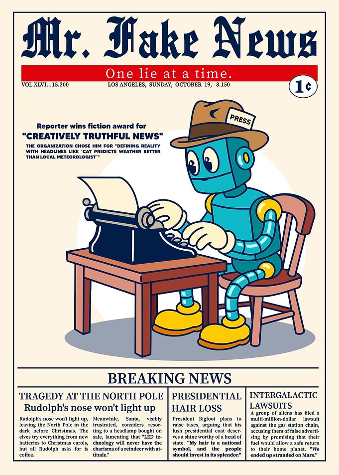 Mr. Fake News: Robot Journalist and Propaganda